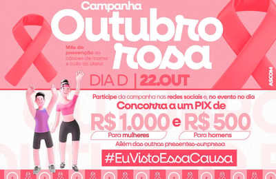 “Outubro Rosa” em Piaçabuçu reforça prevenção e premia participação da comunidade com sorteio