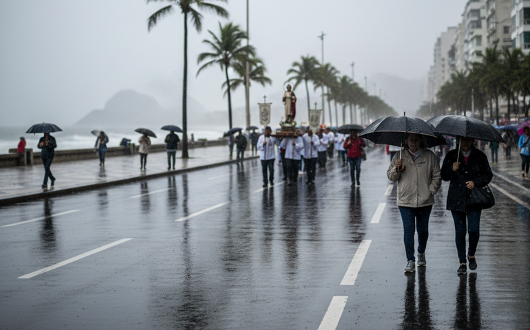 Feriado de São Sebastião no Rio terá céu nublado e pancadas de chuva