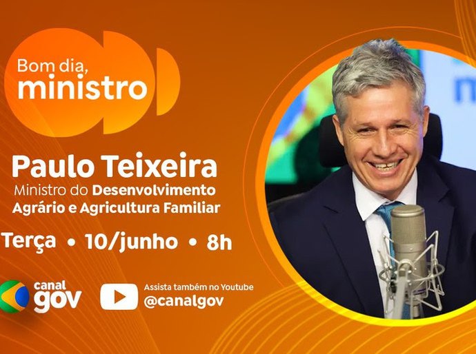 Paulo Teixeira destaca avanços na Reforma Agrária no programa desta terça-feira (10/6)