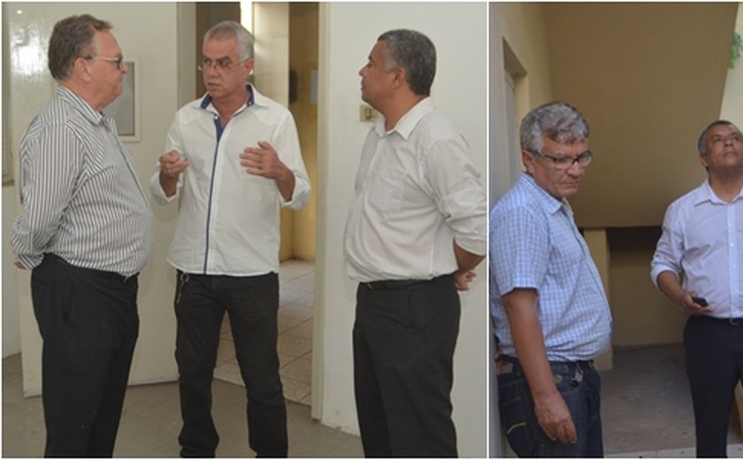 Prefeito Isnaldo Bulhões visita futuras instalações da Casa da Cultura em Santana