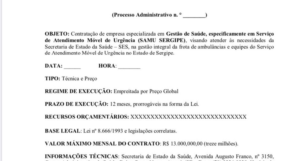 Samu 13 milhões