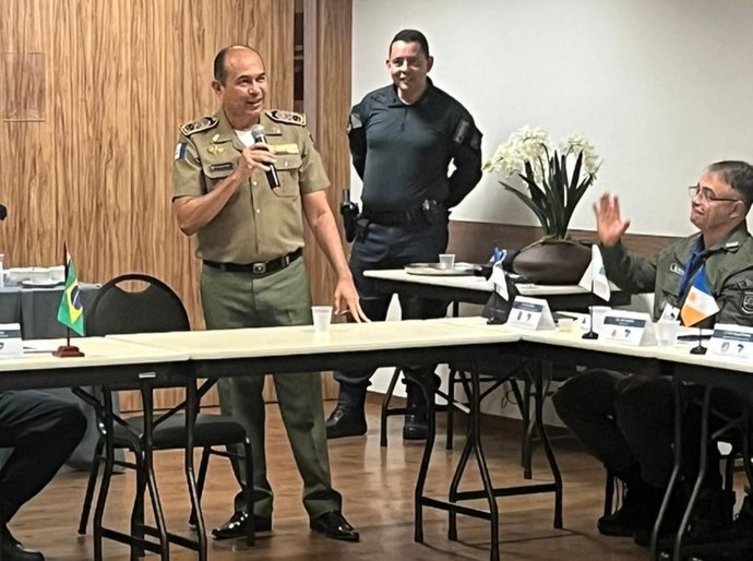 Comandante-geral da PM-AL apresenta estratégias de policiamento em simpósio no Mato Grosso do Sul