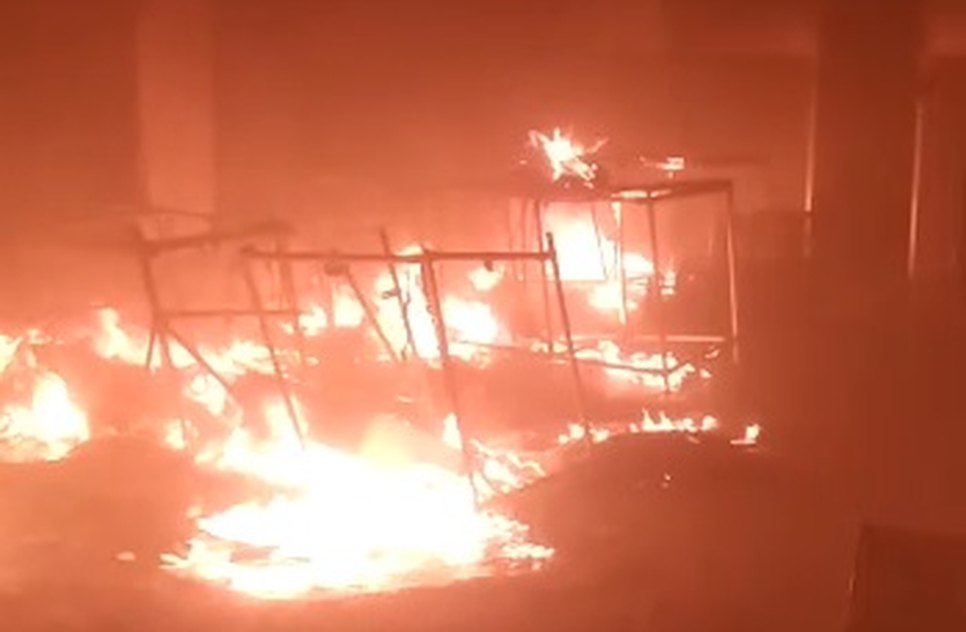 chamas no Copemcan.jpg / Foto: Redes Sociais