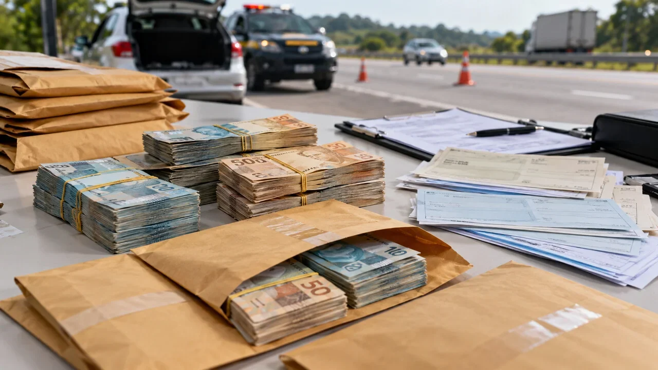PF prende homem com R$ 945 mil entre dinheiro e cheques e material de campanha em Rio Largo