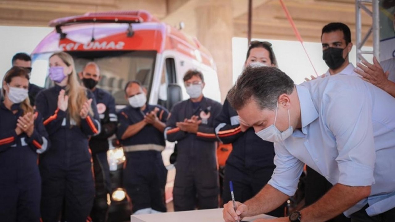 Governador assina ordem de serviço para construção de Base Descentralizada do Samu e Corpo de Bombeiros