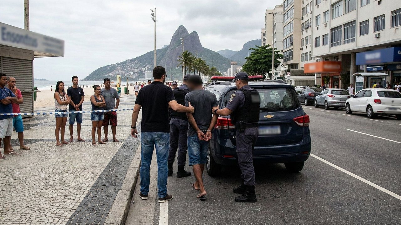 Suspeito de ser 'homem de guerra' do CV no Rio Grande do Norte é preso na orla de Copacabana