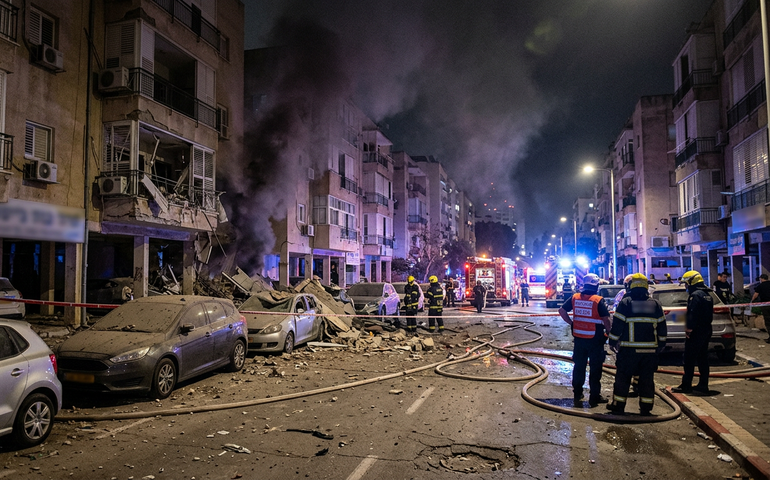 Mísseis iranianos atingem Tel Aviv