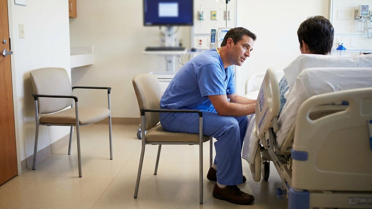 Quer que o médico fique mais tempo no quarto do hospital com o paciente? Mude a posição da cadeira