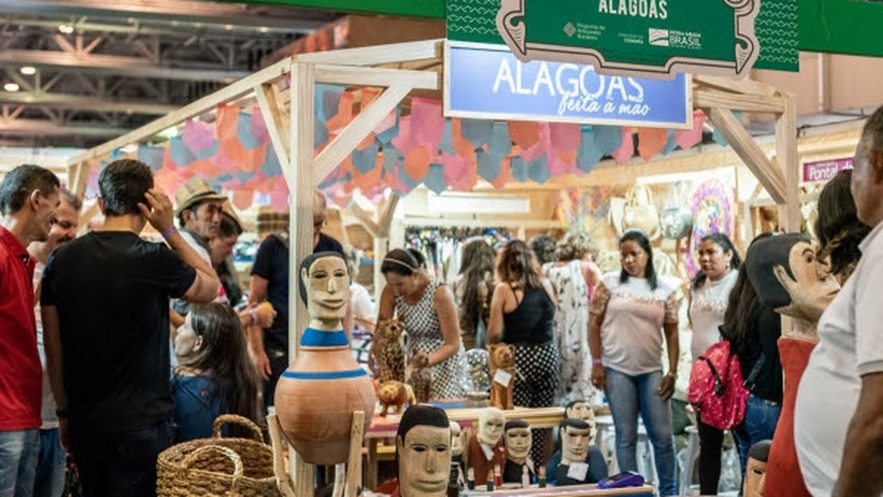 Mais de R$300 mil em artesanato alagoano são comercializados durante Feira Nacional
