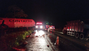 Colisão entre carretas tanques provoca morte em Santa Luzia do Itanhy
