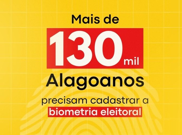 Mais de 130 mil alagoanos precisam cadastrar a biometria eleitoral