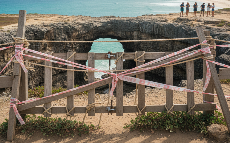 Mirante com vista paradisíaca visitado por influenciadores em Arraial do Cabo é interditado pela prefeitura
