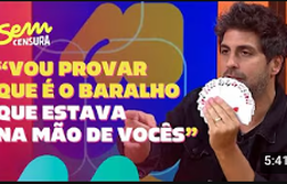 Sem Censura | Ilusionista Gabriel Louchard surpreende com truque de mágica