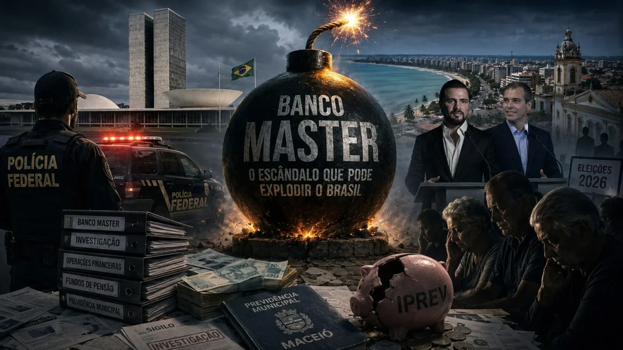 Caso Master vira “bomba atômica” política e ameaça explodir palanques em Brasília e Maceió