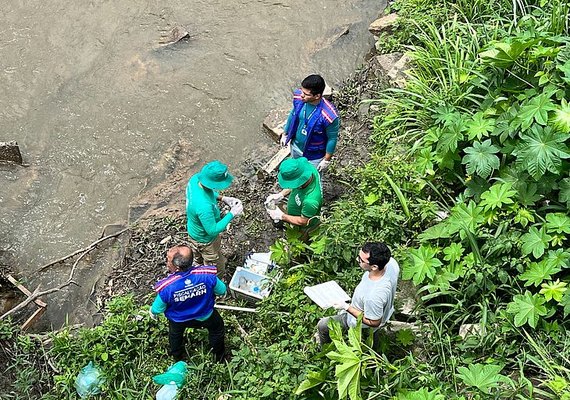 Mortandade de peixes no Rio Santo Antônio é alvo de inspeção em Alagoas