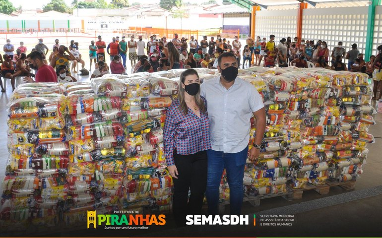 Prefeitura de Piranhas distribui cestas básicas para famílias em situação de vulnerabilidade social