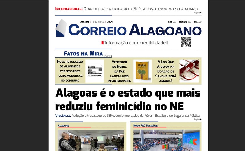 Alagoas é o estado que mais reduziu feminicídio no NE