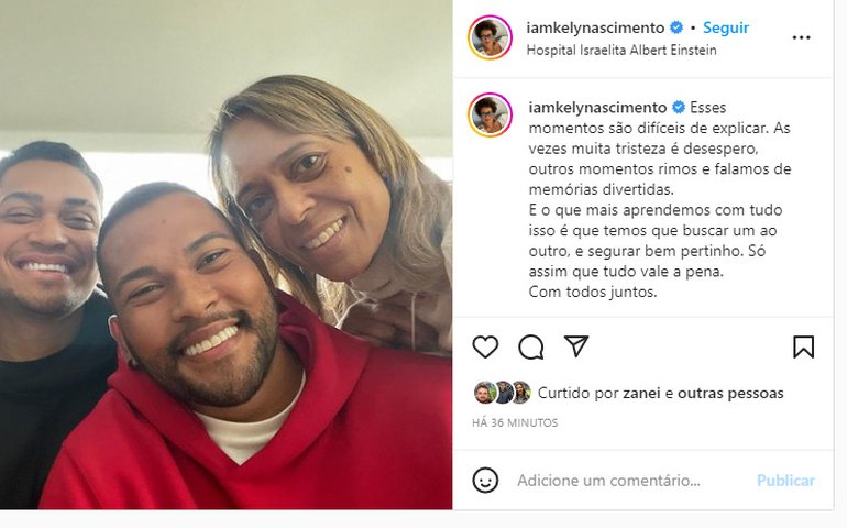 Filha de Pelé faz postagem com os netos: ‘Momentos difíceis de explicar