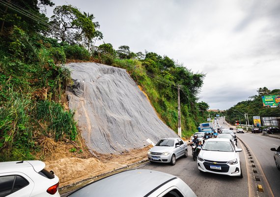 Avenida Leste-Oeste recebe geocomposto para proteção de encostas