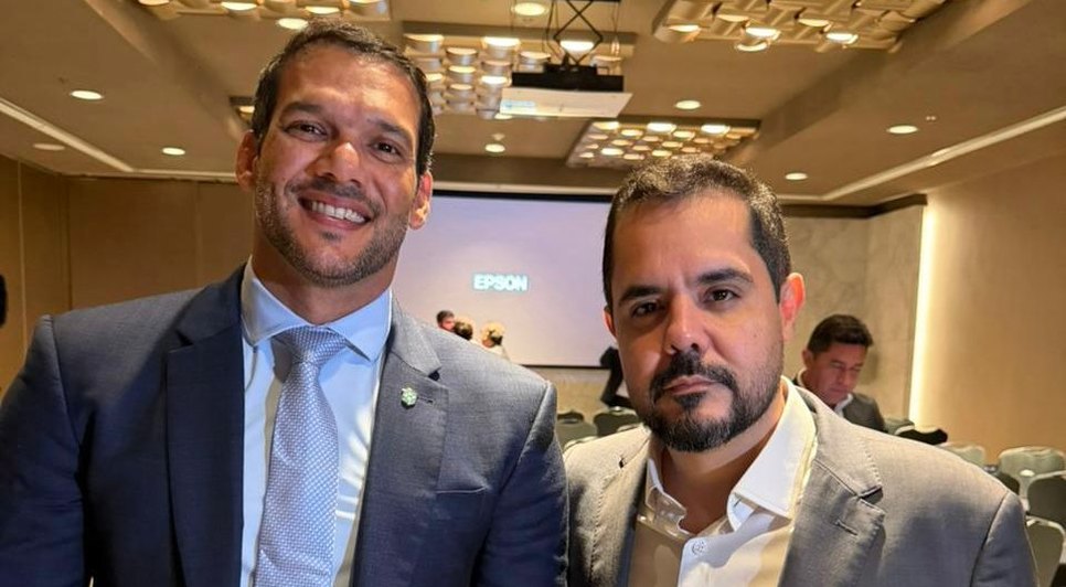 Eduardo Marinho ao lado do Samyr Xaud  / Foto: ASCOM CRB