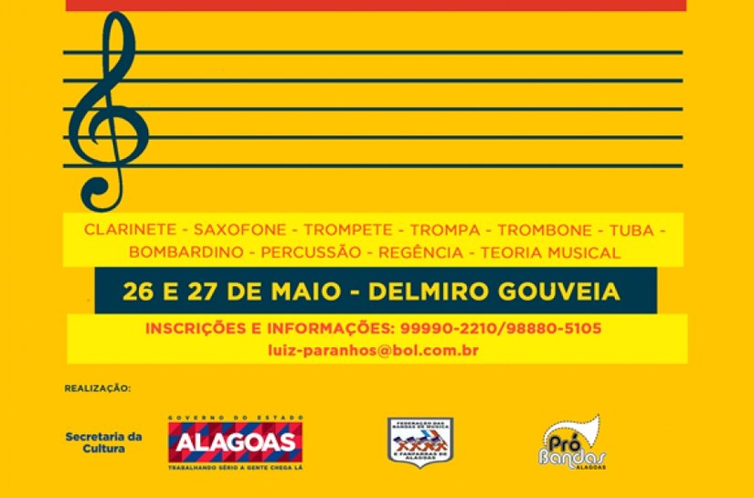 Delmiro Gouveia recebe Oficina Instrumental para músicos e bandas