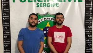 dupla tentando fraudar / Foto: SSP/SE