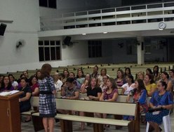 Reunião com as esposas de obreiros no dia 10 de julho
