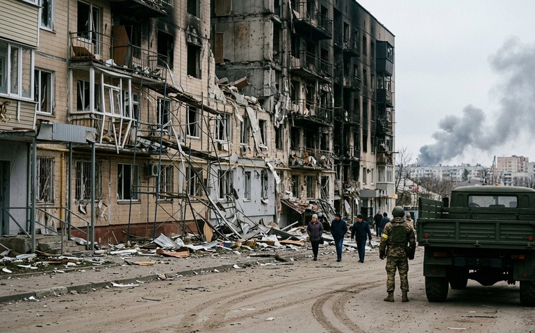 Rússia intensifica seus ataques contra a Ucrânia enquanto Trump fala em possível paz