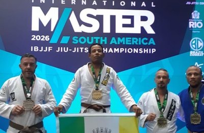 Alexandre Negão é campeão do Internacional Master da América do Sul de Jiu-Jitsu, no Rio