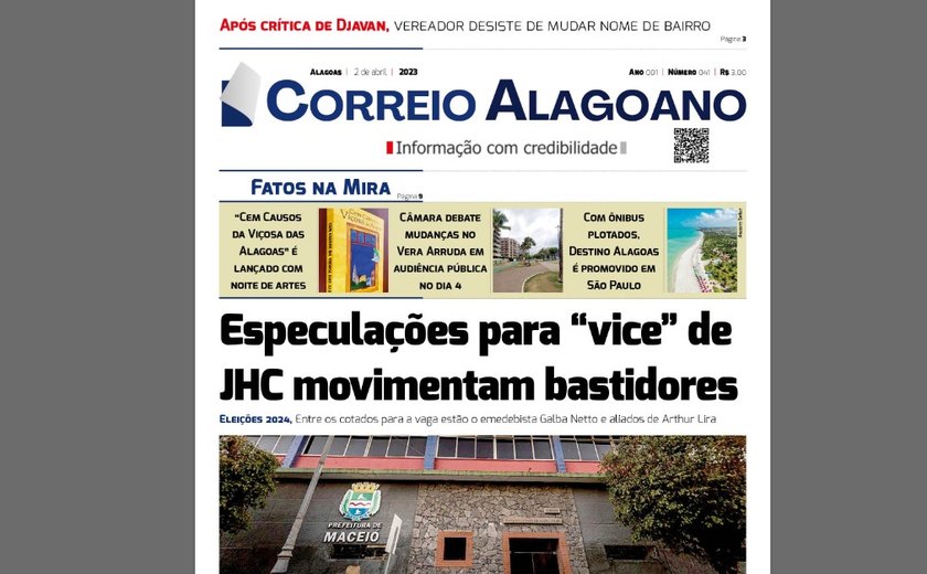 Especulações para “vice” de JHC movimentam bastidores