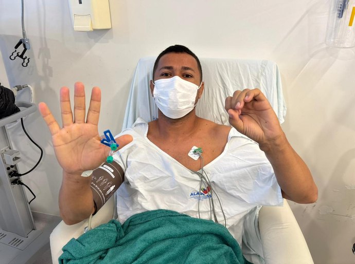 Hospital do Coração Alagoano chega ao 50º transplante com história de superação de paciente