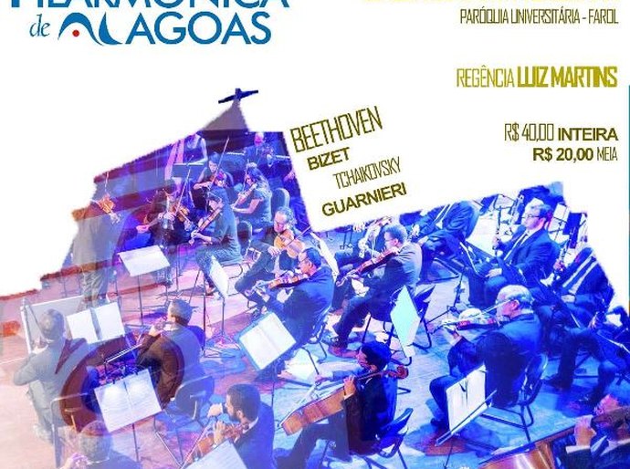 Filarmônica de Alagoas apresenta “Noite dos Clássicos” na igreja de Santa Terezinha
