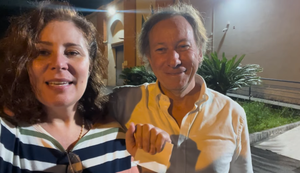 A ex-deputada federal Carla Zambelli e seu advogado, Pieremilio Sammarco / Foto: reprodução/redes sociais