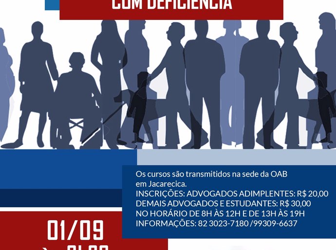 Estatuto da Pessoa com Deficiência é tema de curso na ESA em setembro