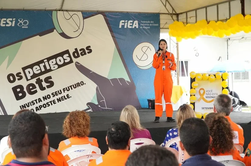 Fiea, Sesi e Senai levam campanha contra riscos das Bets às indústrias de Alagoas