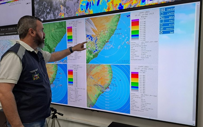 Semarh emite aviso para a possibilidade de chuvas em Alagoas
