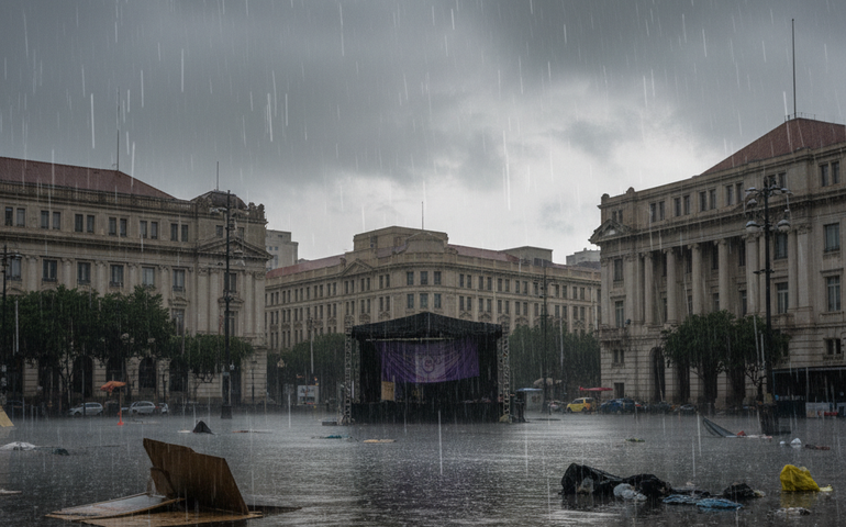 Ato na Cinelândia em homenagem a Marielle Franco é cancelado devido à previsão de chuva forte