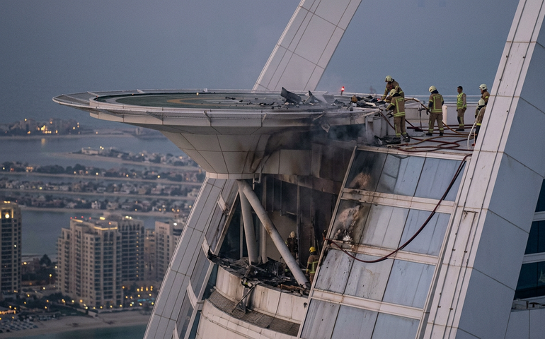 Hotel de diárias de R$ 190 mil em Dubai, frequentado por famosos, é atingido por destroços de drone