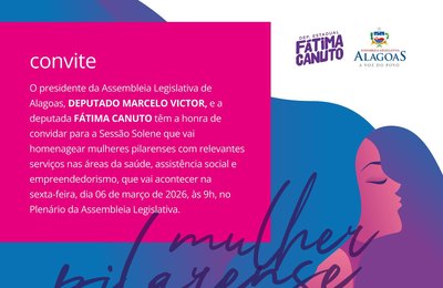 Assembleia Legislativa homenageia mulheres de Pilar em sessão solene