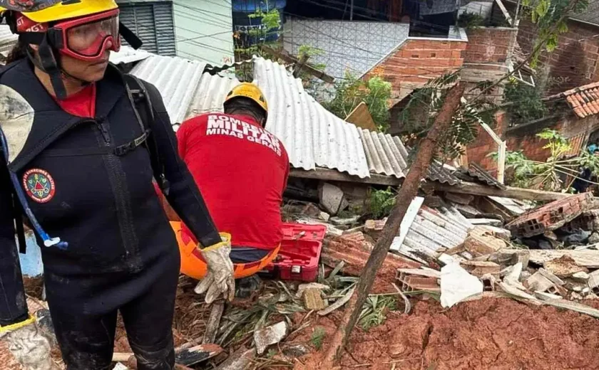 Chuvas do fim de semana causaram 11 mortes em duas cidades de Minas