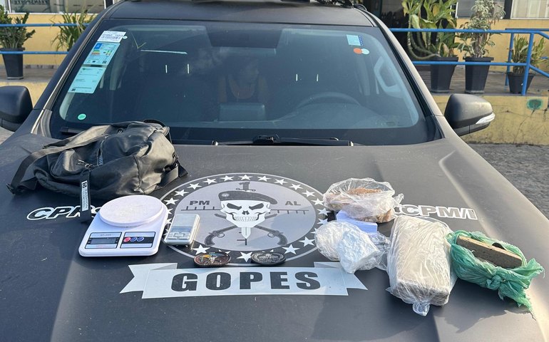 PM combate o tráfico em Campo Alegre e apreende maconha, crack e cocaína