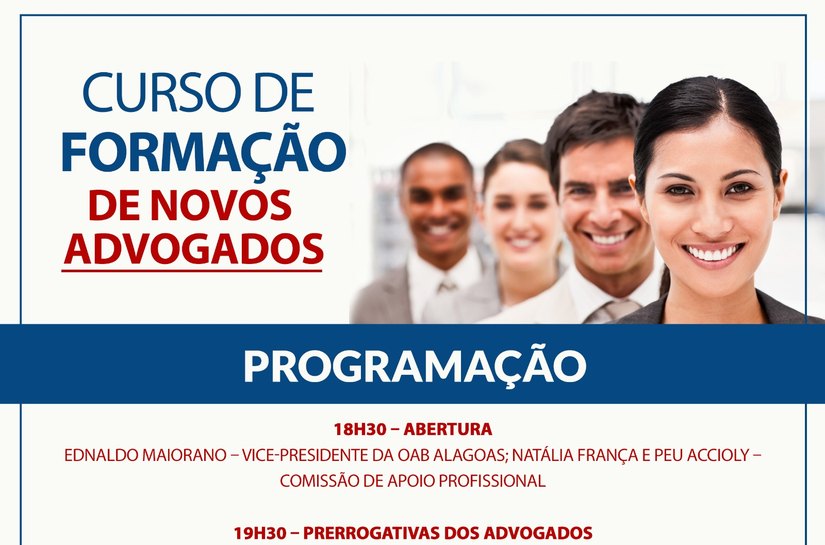 OAB realiza último Curso de Formação, em 2016, no dia 13 de dezembro