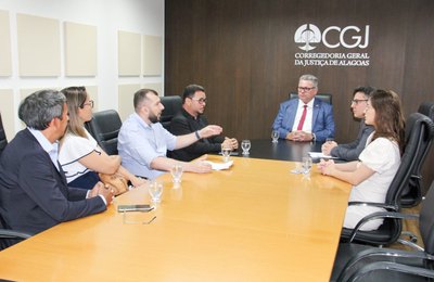 CGJAL dialoga com Serjal sobre cumprimento de mandados judiciais