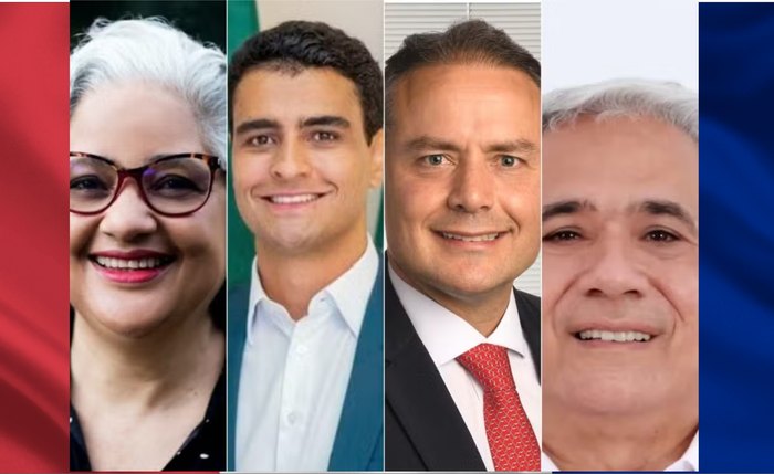Lenilda Luna, JHC, Renan Filho e Márcio Jambo; candidatos a governo de Alagoas