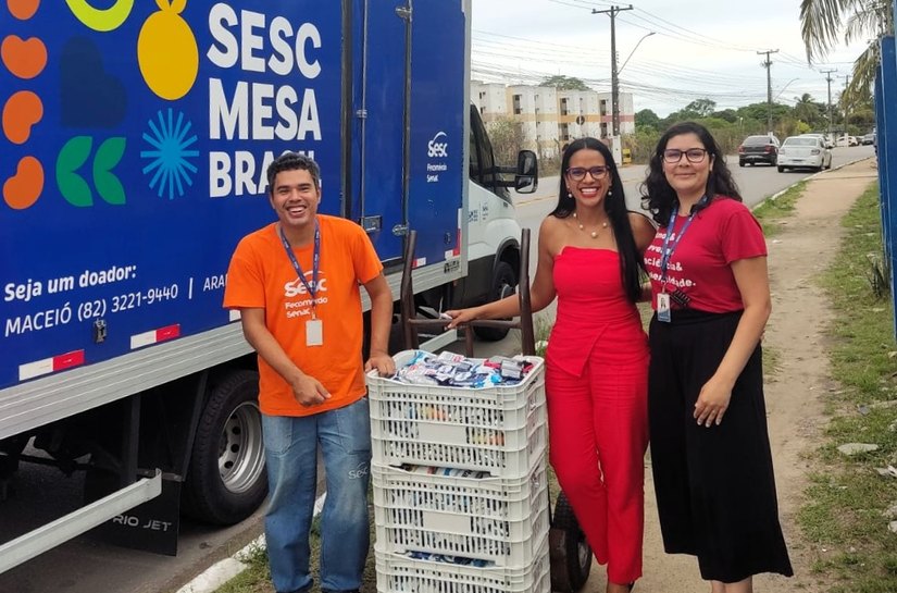Sesc Mesa Brasil beneficia mais de 2,5 mil pessoas com doações arrecadadas em ações solidárias