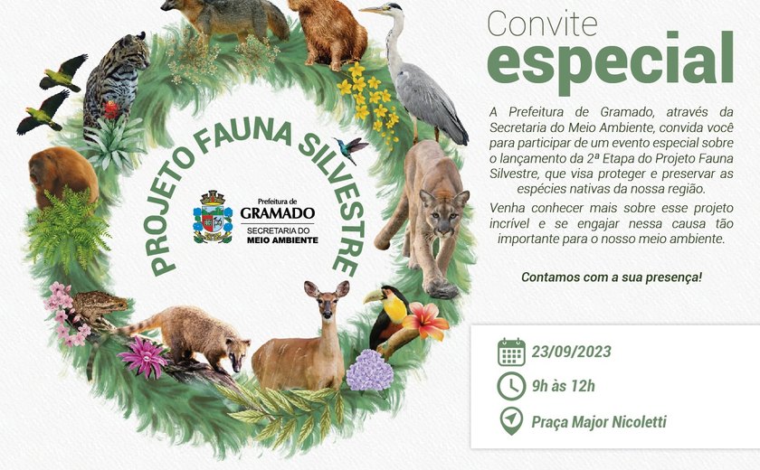 Meio Ambiente prepara 2ª etapa do Projeto Fauna Silvestre