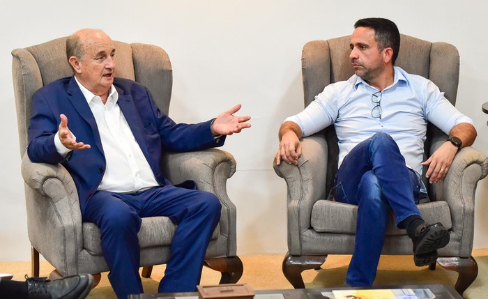 Dantas recebeu o presidente da Calçados Beira Rio S.A., Roberto Argenta
