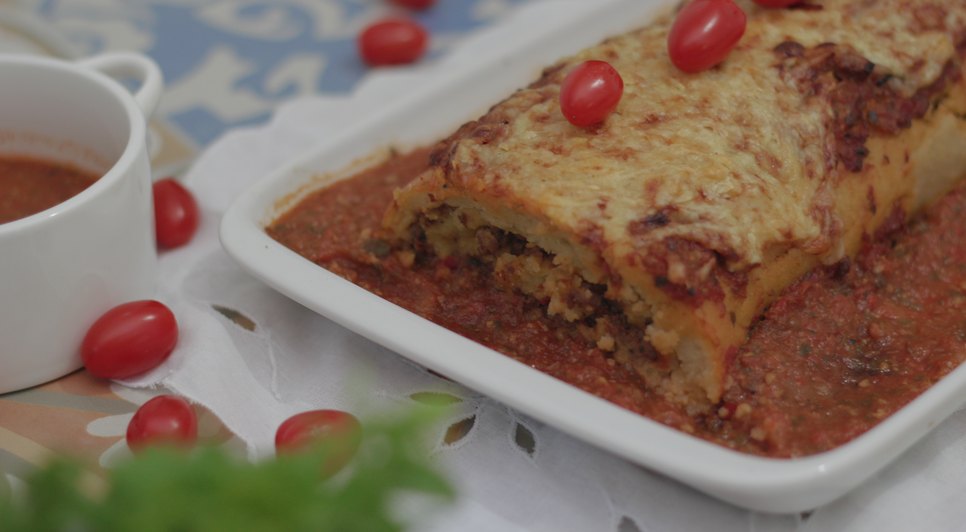 Rocambole de batata
