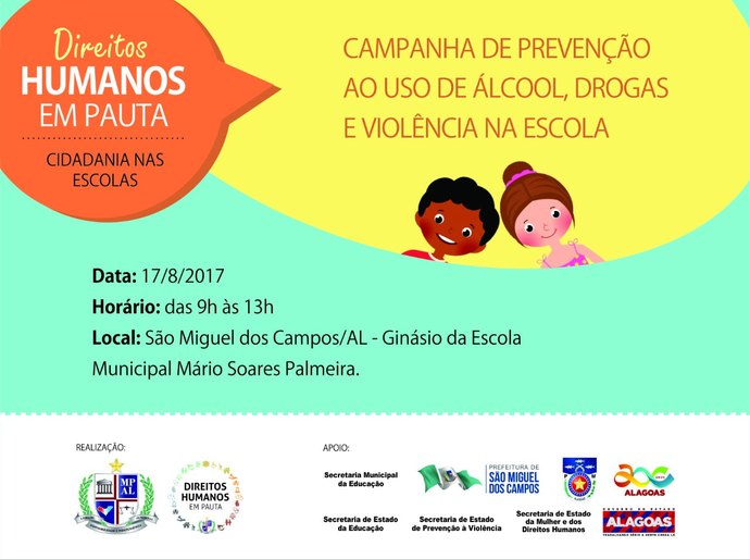 MP leva projeto Direitos Humanos em Pauta a de São Miguel dos Campos
