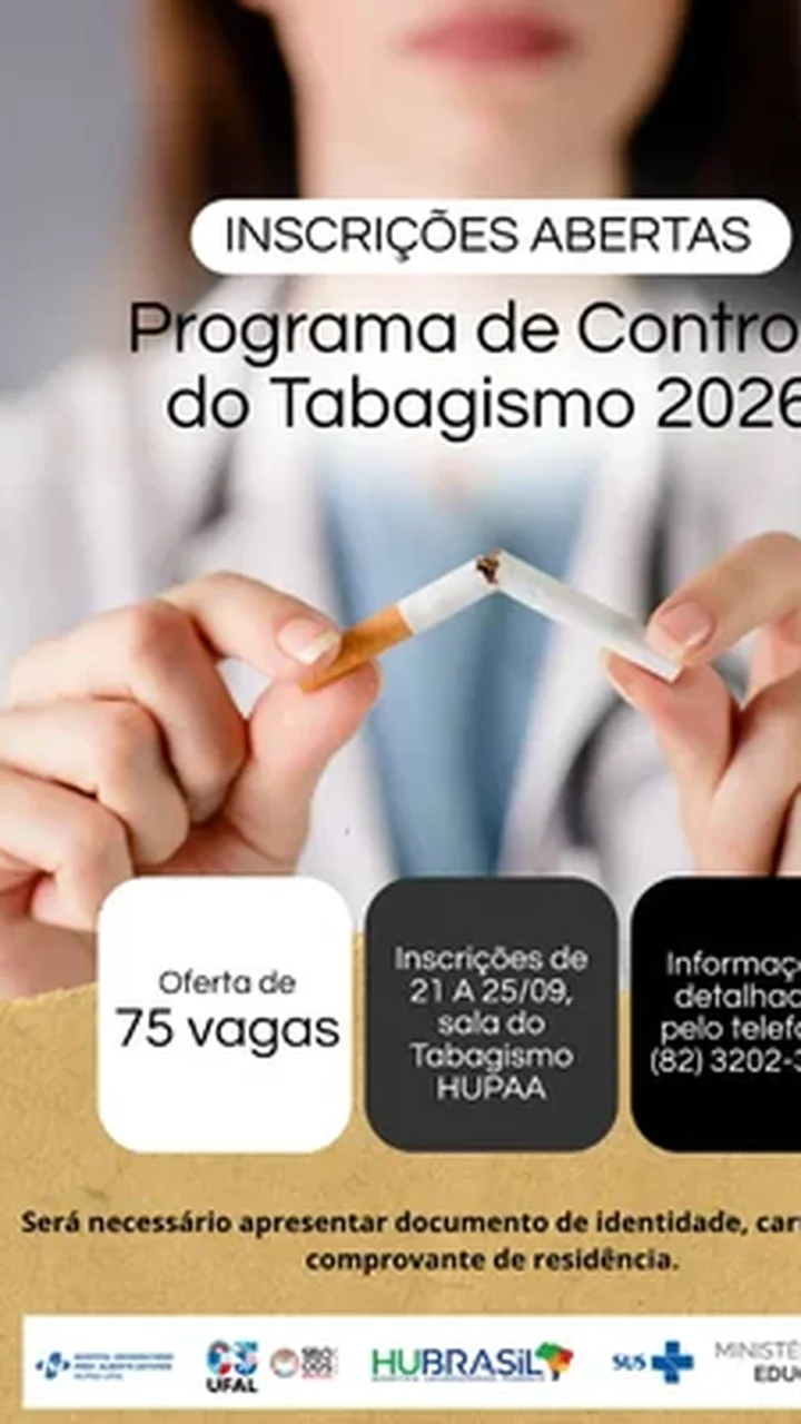 HU oferta 75 vagas em programa gratuito para quem deseja parar de fumar